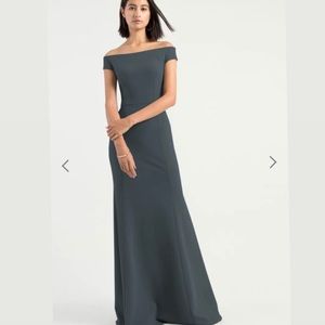 Jenny Yoo Larsen Bridesmaid Dress Storm Size 4